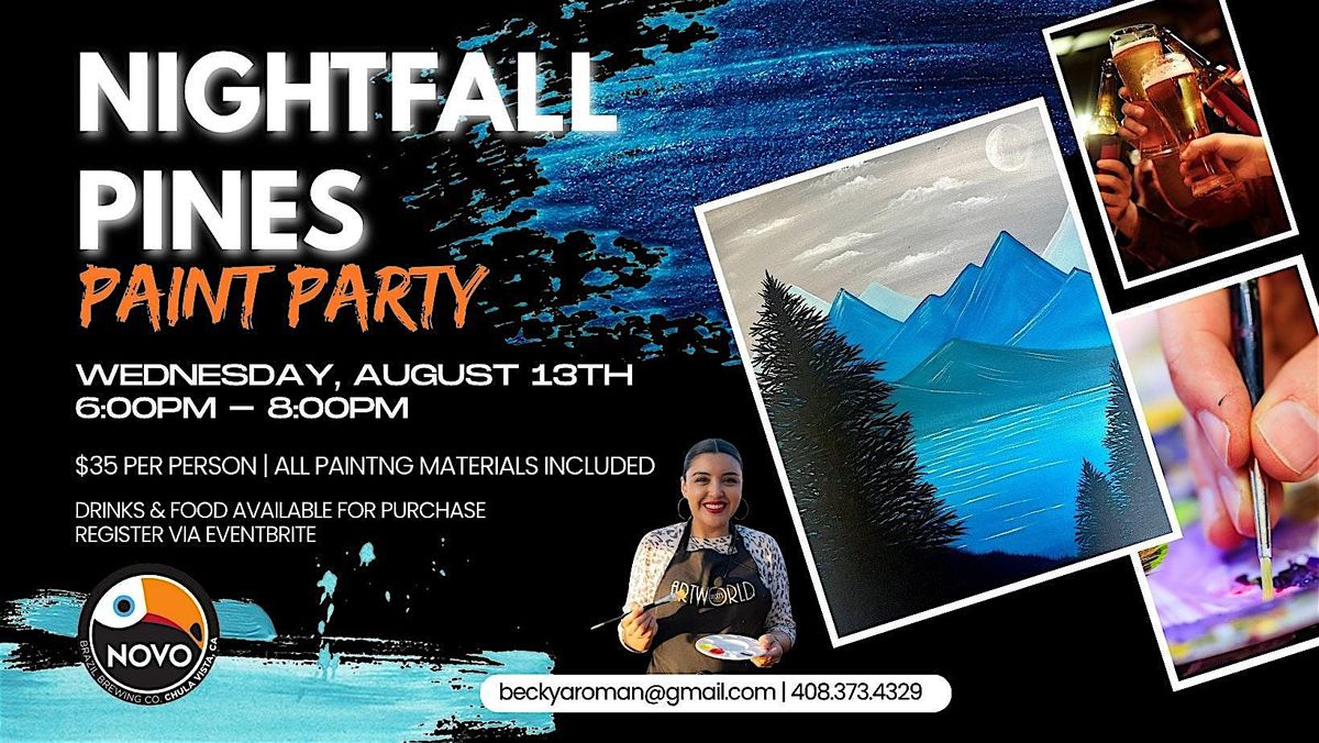 Nightfall Pines Paint Party, 13 August | Event in San Diego | AllEvents