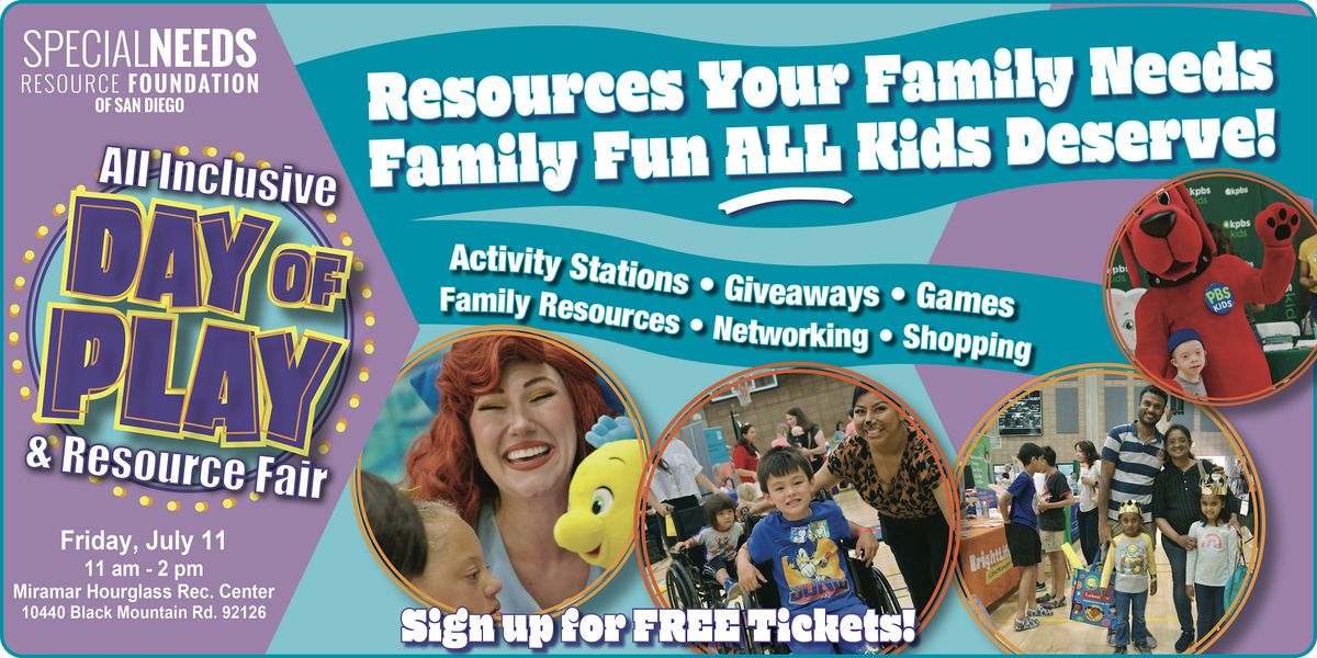 All Inclusive Day of Play & Resource Fair - FREE EVENT, 11 July | Event in San Diego | AllEvents