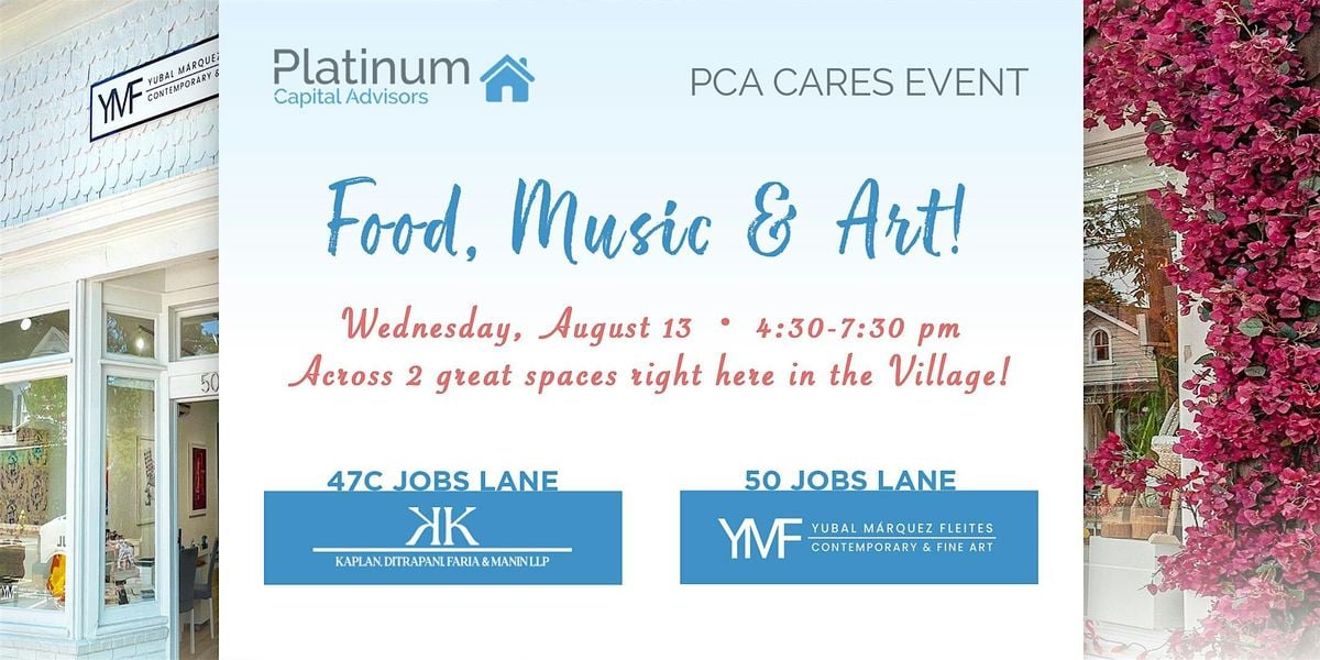 PCA Cares Event - Food, Music & Art!, 13 August | Event in Southampton | AllEvents