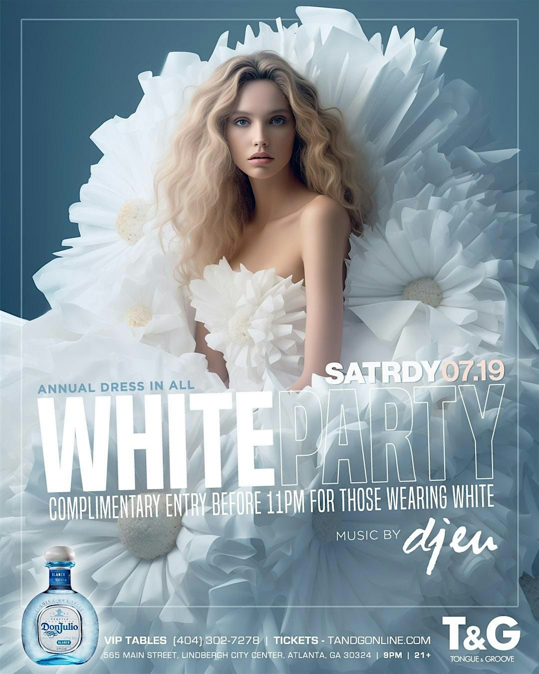Annual ALL WHITE Party with DJ EU and POPUP Party, 19 July | Event in Atlanta | AllEvents