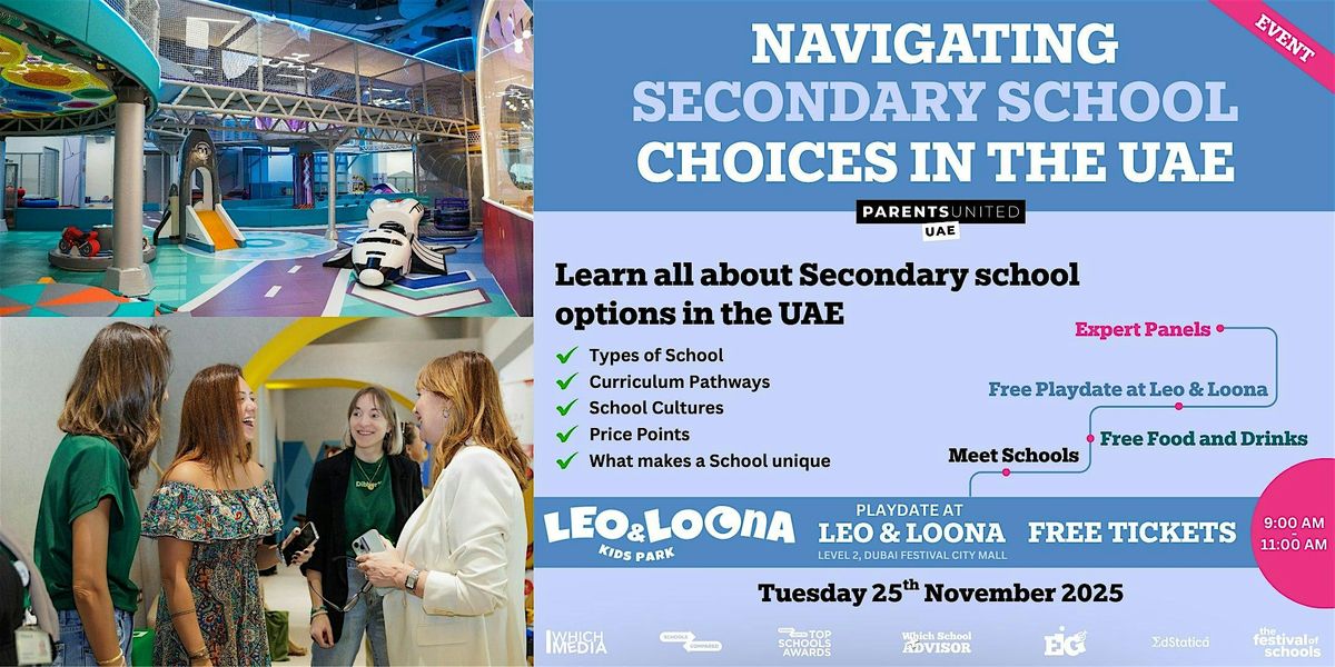 Different Curriculum-navigating both Junior and Secondary Schools in UAE, 25 November | Event in Dubai | AllEvents