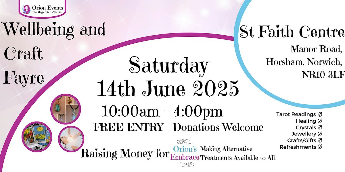 Wellbeing and Craft Fayre, 14 June | Event in Norwich | AllEvents