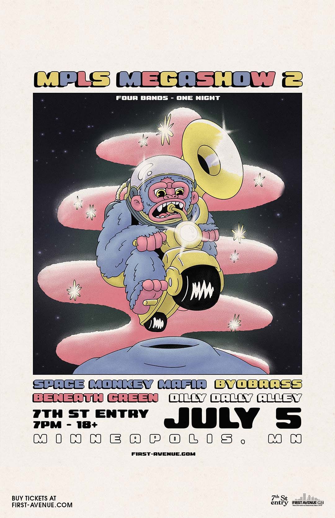 Space Monkey Mafia, 14 August | Event in Madison | AllEvents