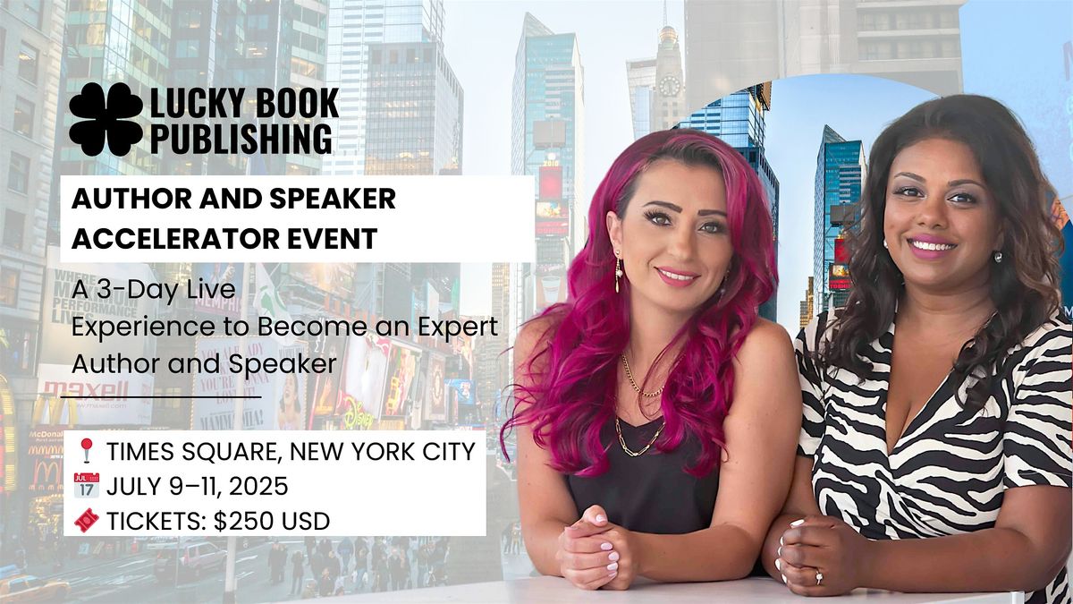 Author and Speaker Accelerator Event, 9 July | Event in New York | AllEvents
