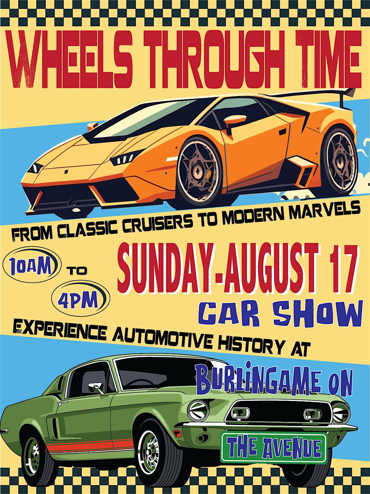 Burlingame On The Avenue 2025 Car Show Registration, 17 August | Event in Burlingame | AllEvents