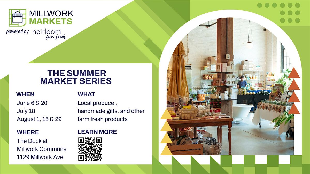 Millwork Markets Powered by Heirloom Fine Foods | The Summer Market Series | Event in Omaha | AllEvents