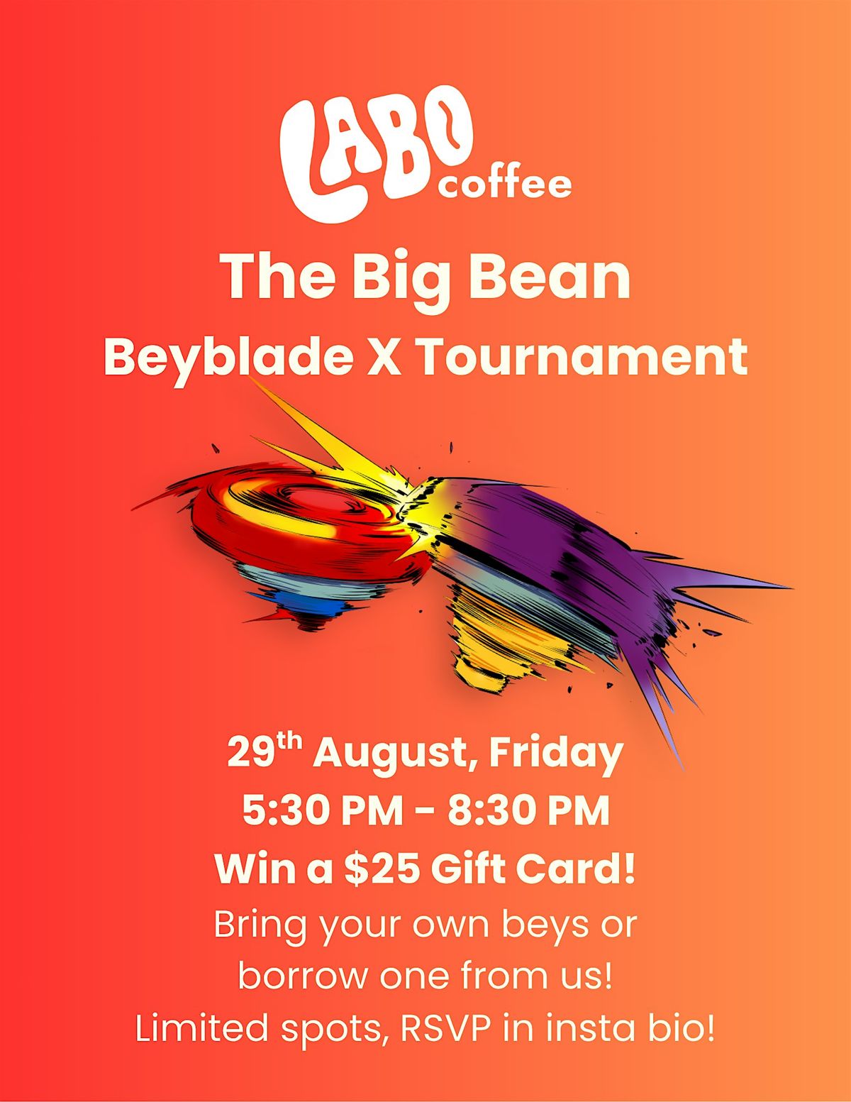 Labo Beyblade X Tournament, 29 August | Event in Edmonton | AllEvents