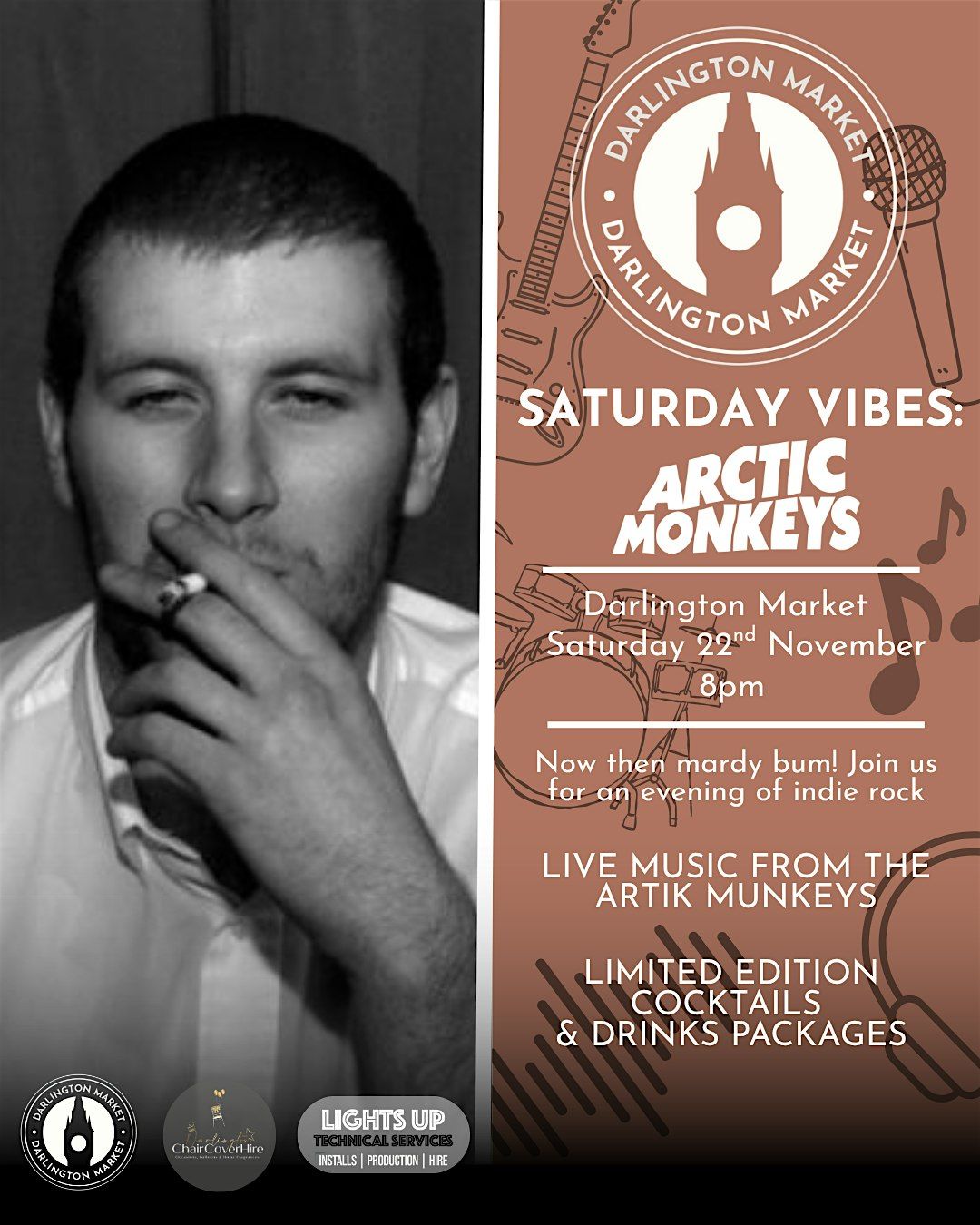 Saturday Vibes- Artik Monkeys Drinks Discount, 22 November | Event in Darlington | AllEvents