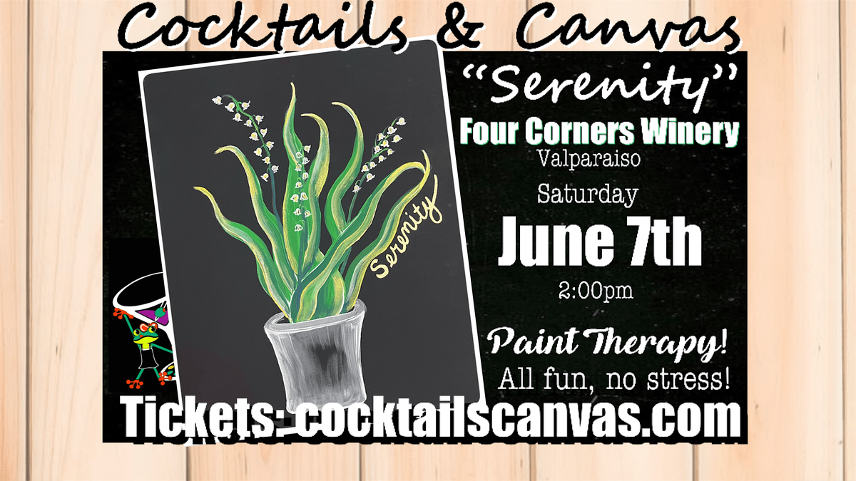 "Serenity-Lily of the Valley" Cocktails and Canvas Painting Art Event, 7 June | Event in Valparaiso