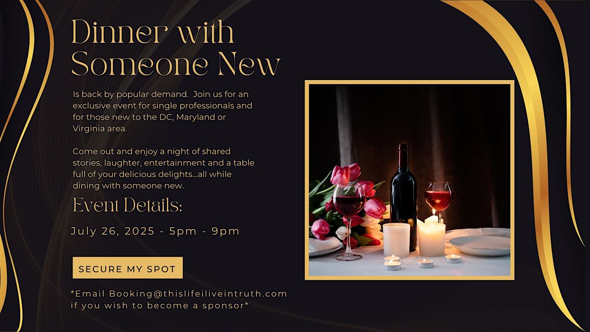 Exclusive In-Person Event:  For Single Professionals in DC (30 - 55), 26 July | Event in Washington | AllEvents