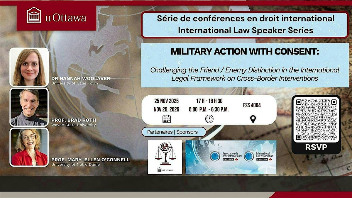 Intervention by Invitation: Military Action with Consent, 25 November | Event in Ottawa | AllEvents