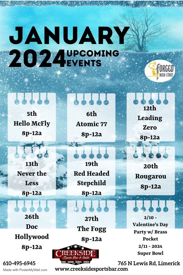 Rougarou 1/20, Creekside Sports Bar & Grille, Royersford, January 20