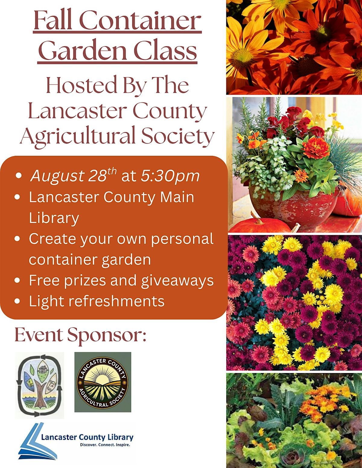 Fall  Container Garden Class, 28 August | Event in Lancaster | AllEvents