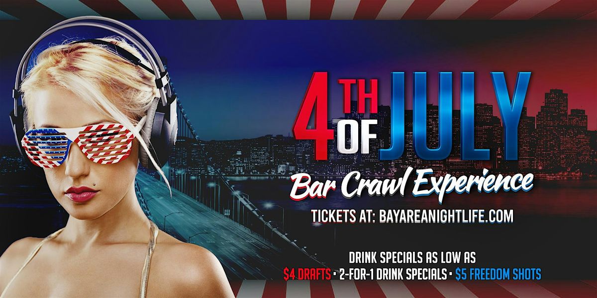 San Francisco 4th of July Red White and Brew Bar Crawl Party, 4 July | Event in San Francisco | AllEvents