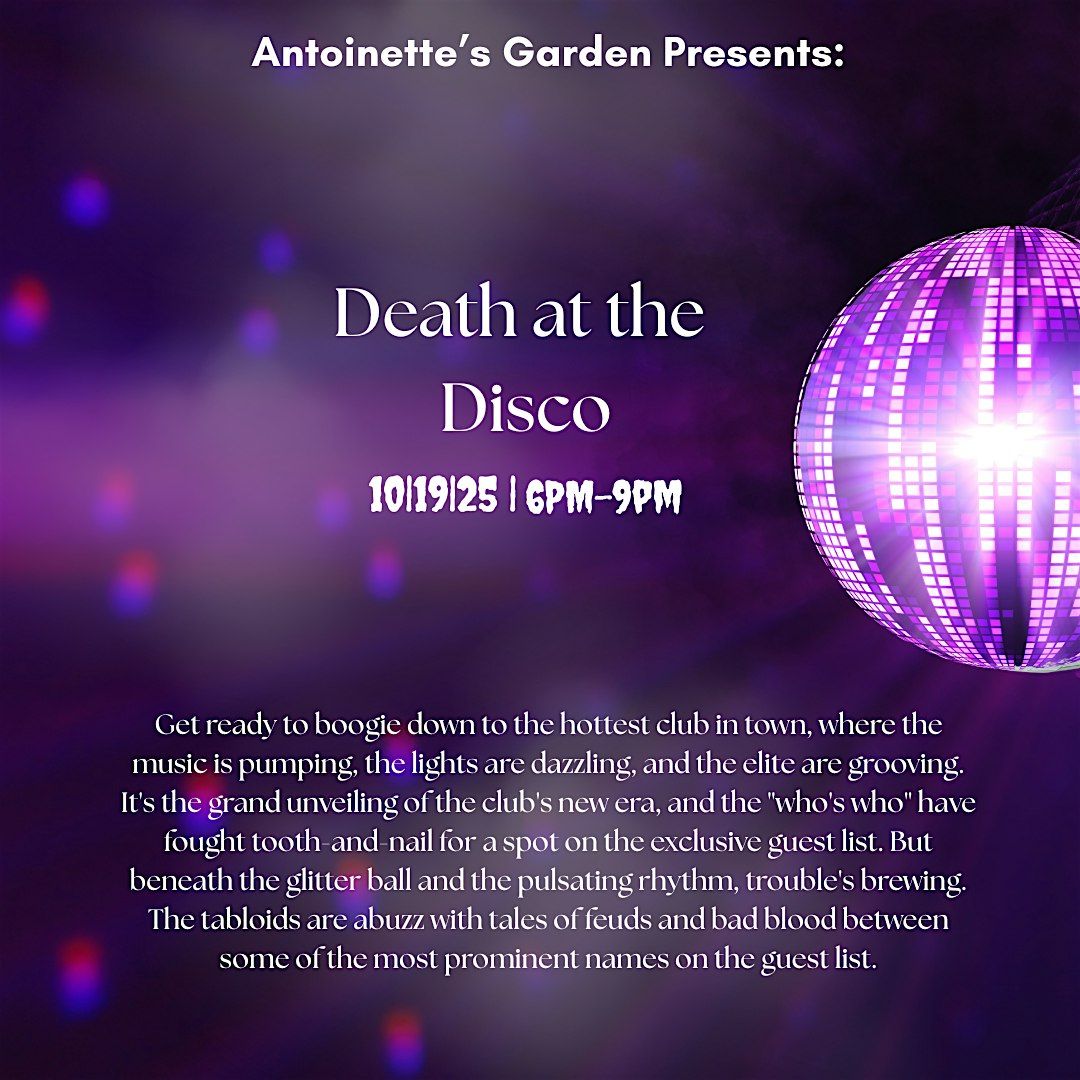 Death at the Disco, 19 October | Event in Leonardtown | AllEvents