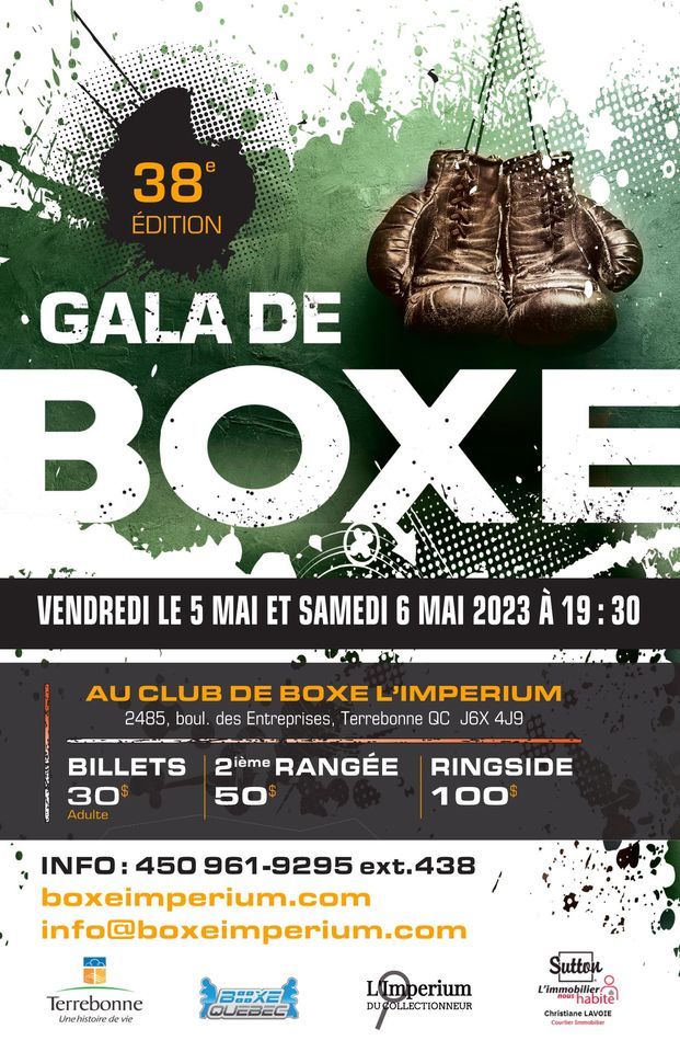 38e Gala de Boxe au Club de Boxe LImperium, Club de boxe L'Imperium, Terrebonne, May 5 2023 38e Gala de Boxe au Club de Boxe LImperium, Club de boxe L'Imperium, Terrebonne, May 5 2023