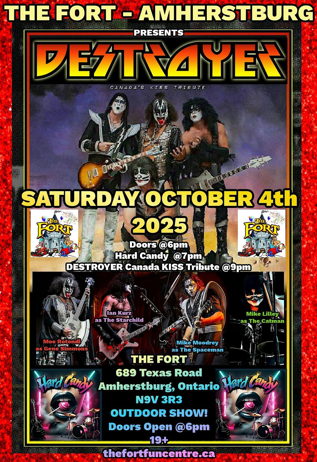 Rocktober:  Destroyer Canada w/ Guests Hard Candy, 4 October | Event in Amherstburg | AllEvents