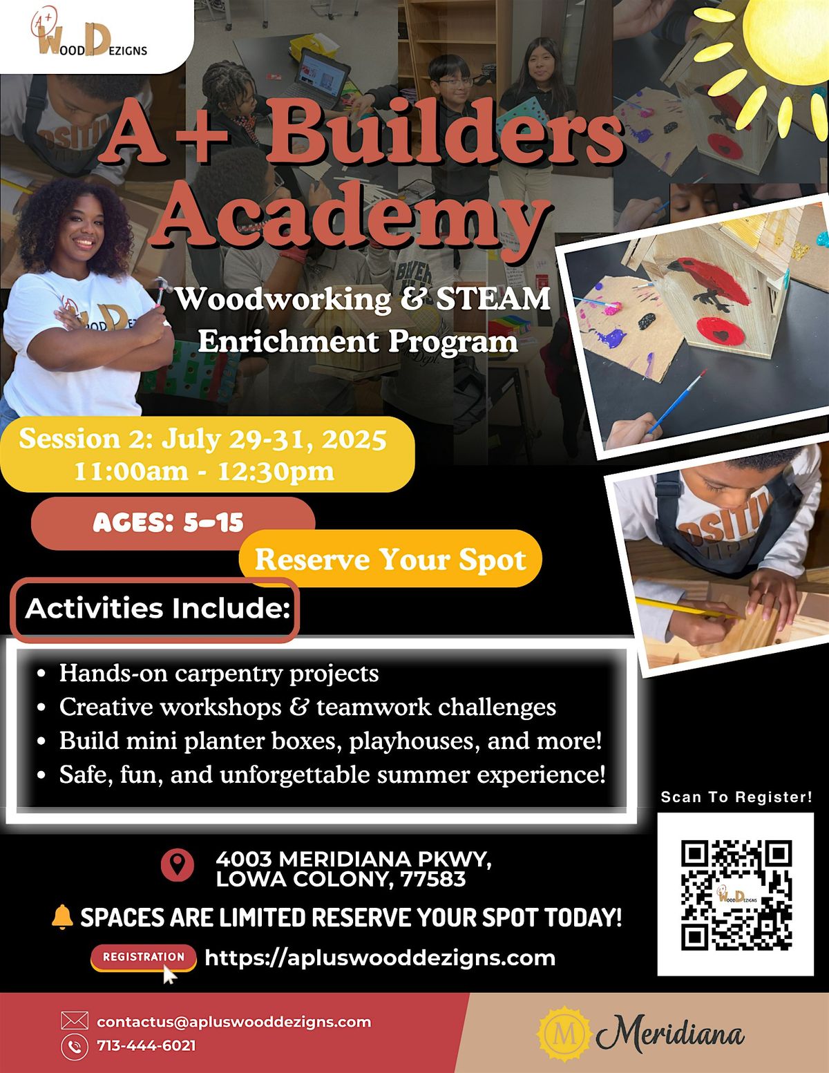 Mini  Summer  A+ Builders Camp (JULY) - NOT FREE, Pay With A+, 29 July | Event in Iowa Colony | AllEvents