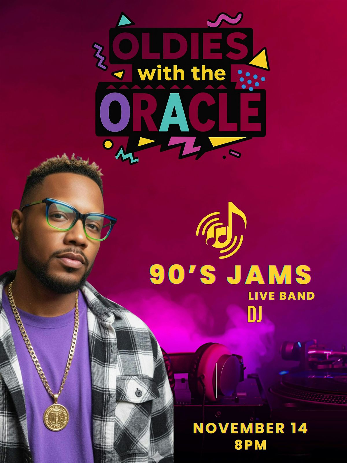 Oldies with The Oracle: 90s House Party Vibes, 14 November | Event in Dallas | AllEvents