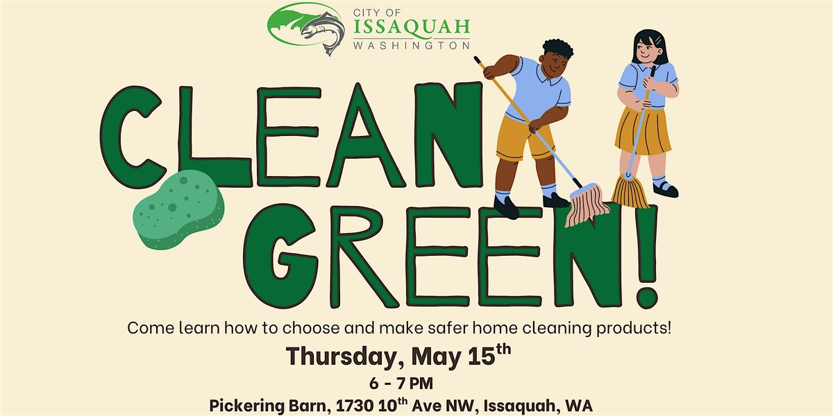 Safer Cleaning Workshop, 15 May | Event in Issaquah | AllEvents