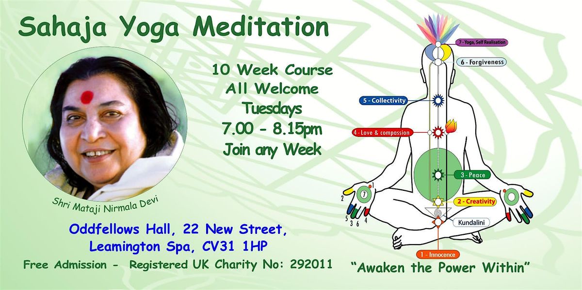 Free Meditation & Yoga - Music & Meditation - Ongoing 10 Week Course | Event in Royal Leamington Spa
