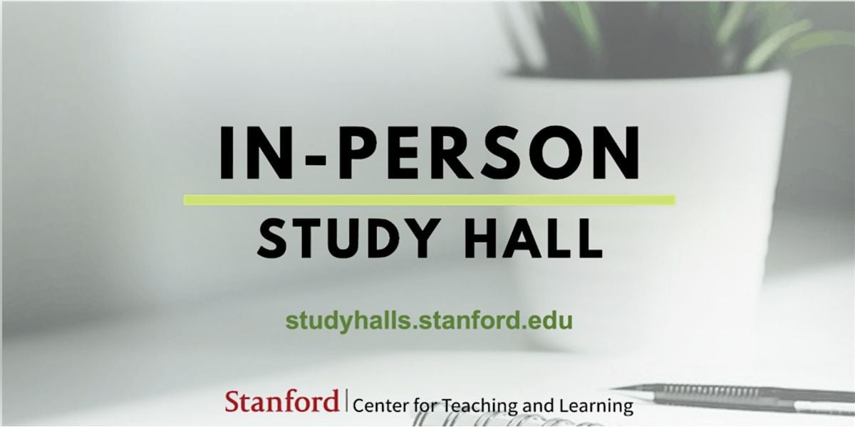 In Person Study Hall, 19 October | Event in Stanford | AllEvents