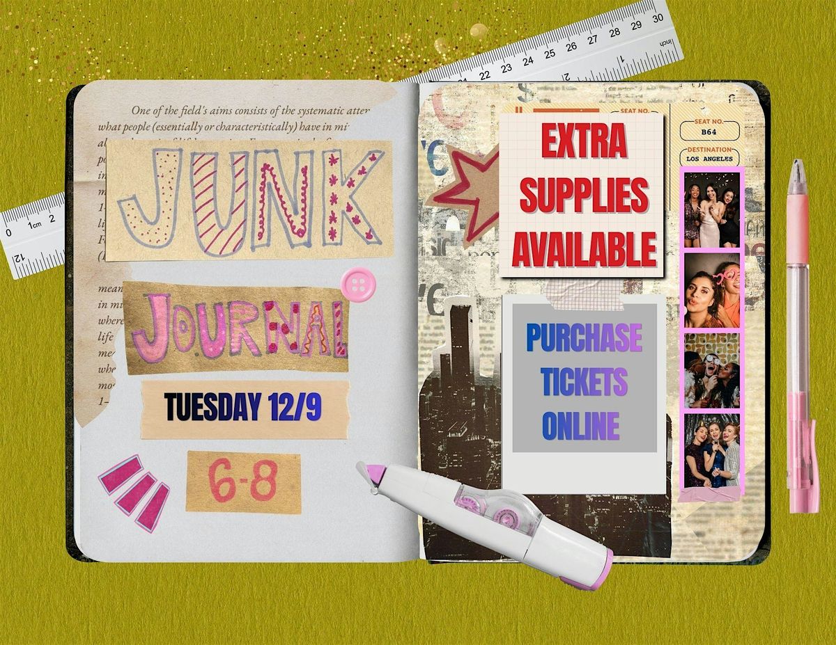 Junk Journal Monthly Meeting, 9 December | Event in Providence | AllEvents