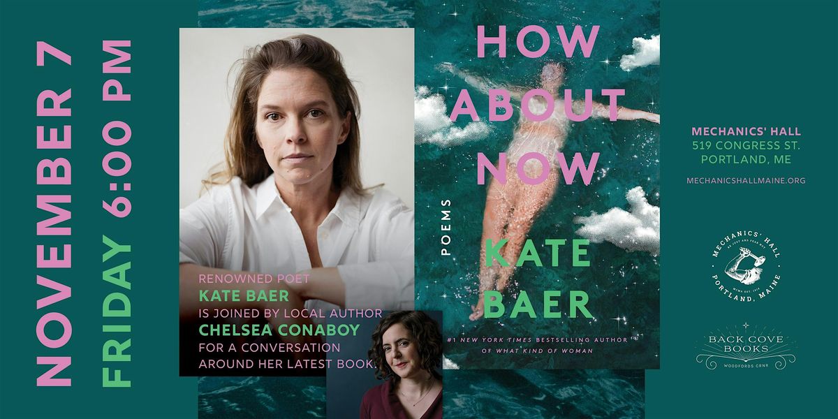 Kate Baer's HOW ABOUT NOW w/ Chelsea Conaboy, 7 November | Event in Portland | AllEvents