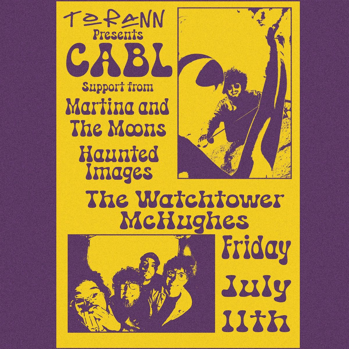 TORANN 5: CABL with support from Martina and the Moons and Haunted Images, 11 July | Event in Drogheda | AllEvents