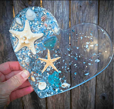 Seascape resin heart shaped mold workshop, 31 July | Event in HILLSBOROUGH | AllEvents