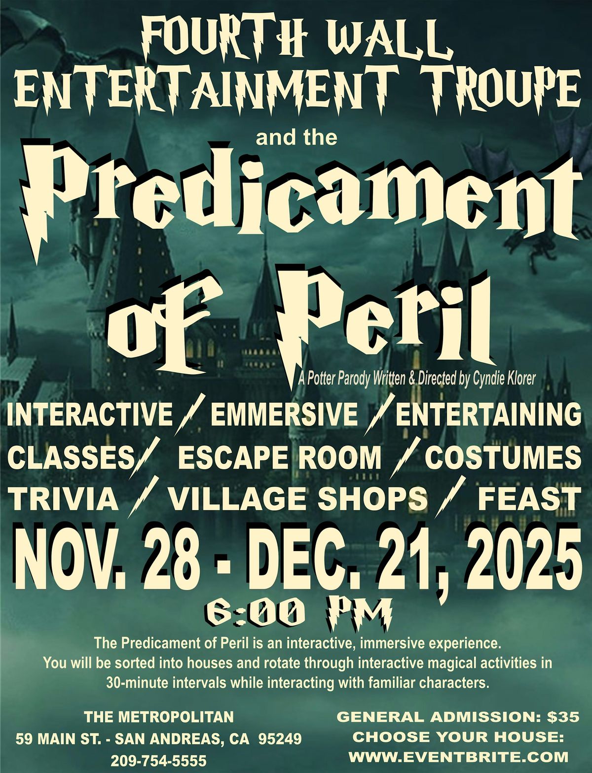 The Predicament of Peril, 28 November | Event in San Andreas | AllEvents