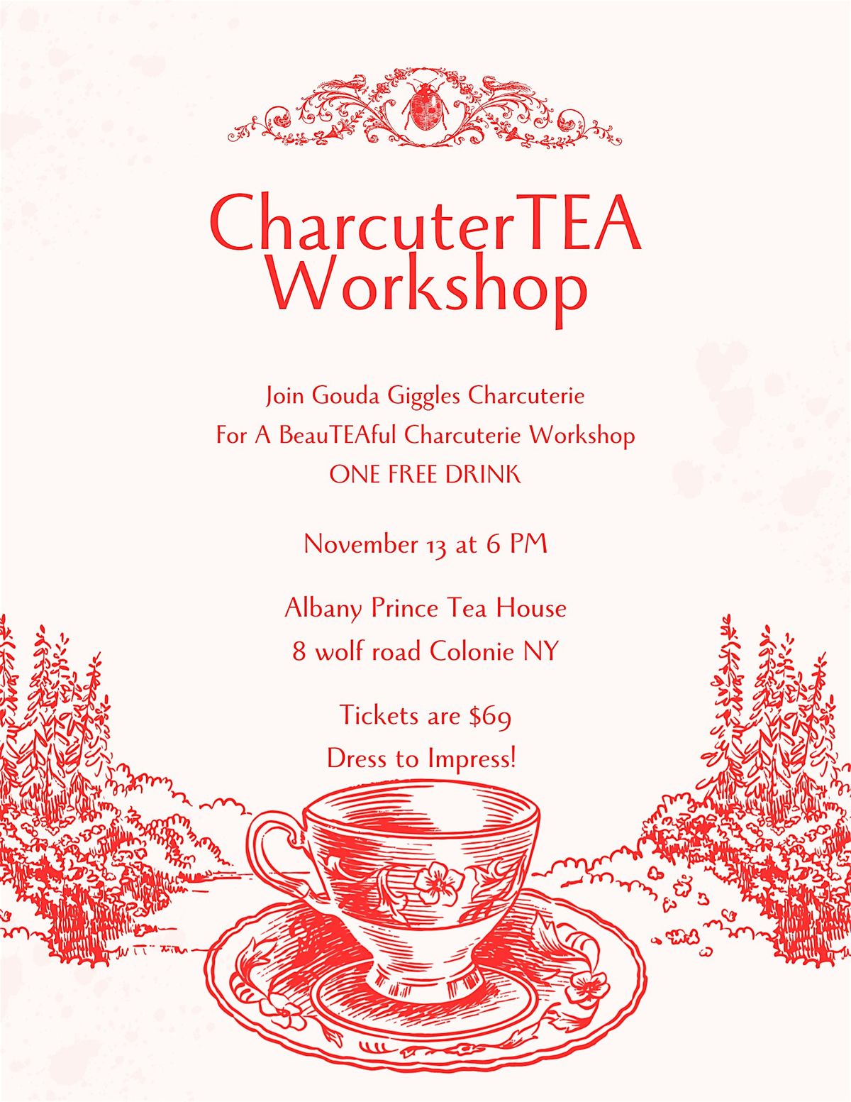 CharcuterTEA Workshop ☕️, 13 November | Event in Colonie | AllEvents