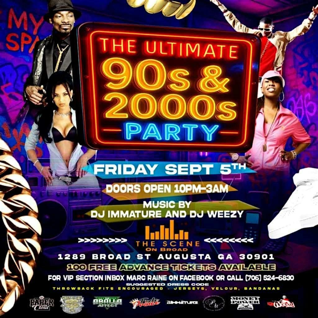 Ultimate 90s and 2000s party, 5 September | Event in Augusta | AllEvents