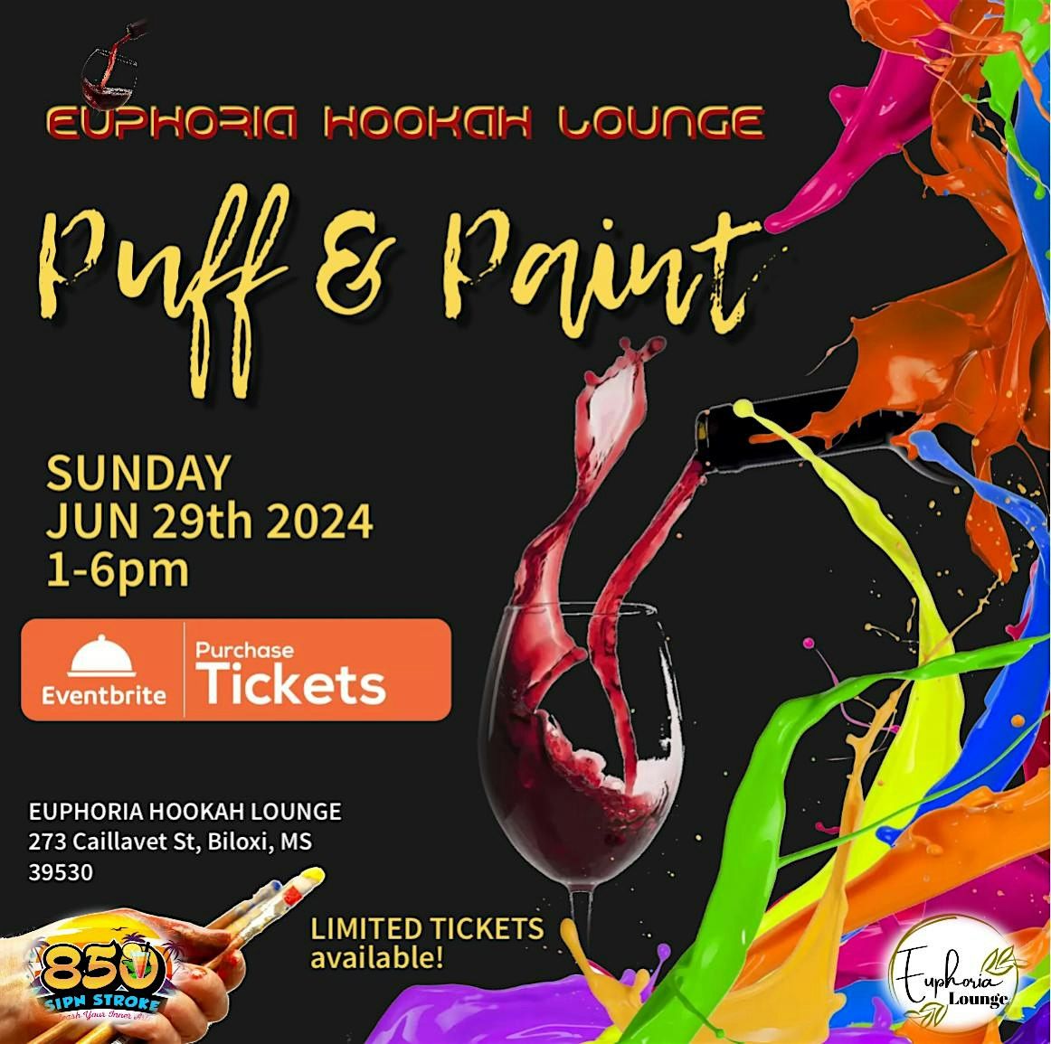 Euphoria Puff & Paint, 29 June | Event in Biloxi | AllEvents