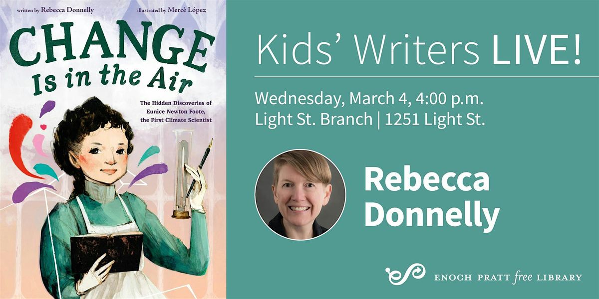 Rebecca Donnelly: "Change is in the Air", 4 March | Event in Baltimore | AllEvents