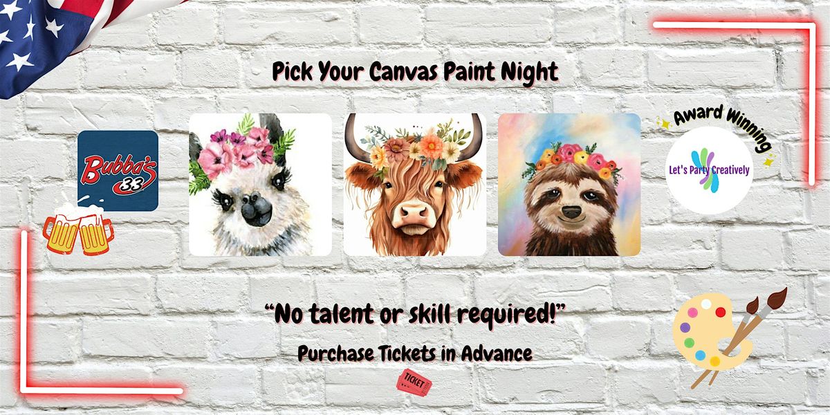 Pick Your Canvas Paint Night | Event in Roanoke | AllEvents