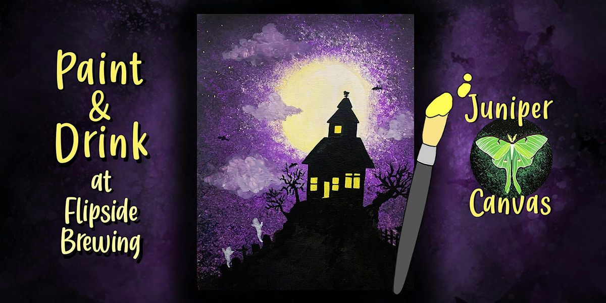Paint & Drink at Flipside Brewing: Haunted House, 2 October | Event in Tinley Park | AllEvents