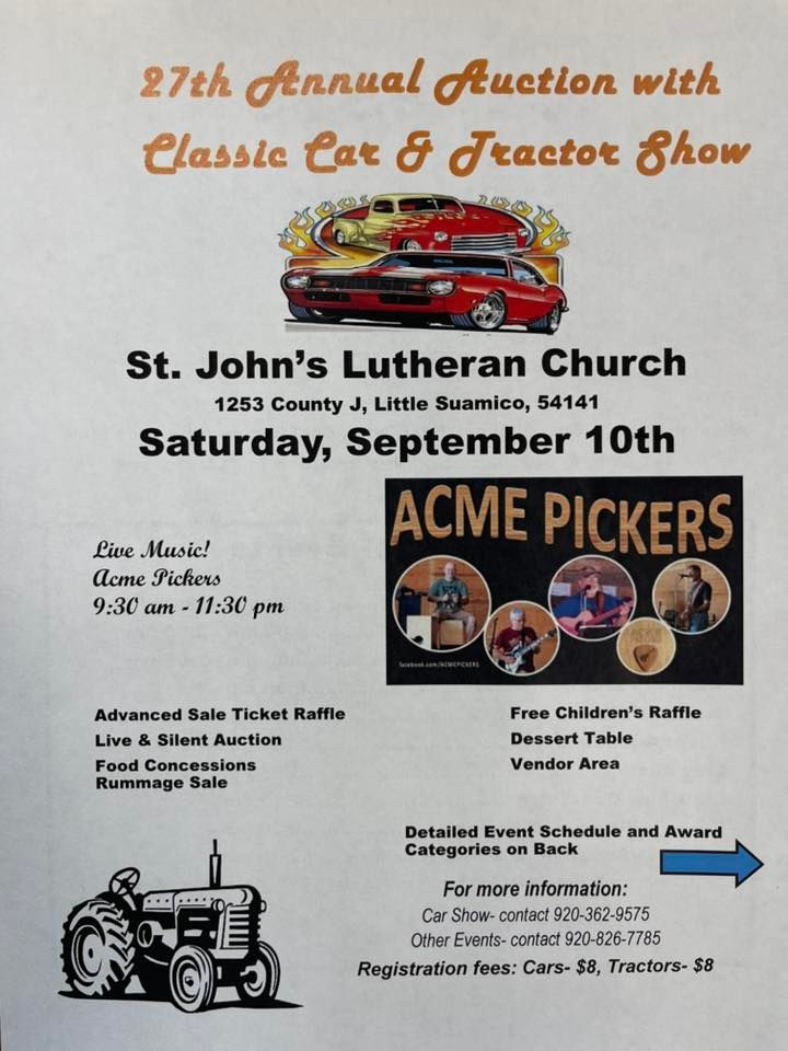 27th Annual Auction with Classic Car & Tractor Show featuring Acme