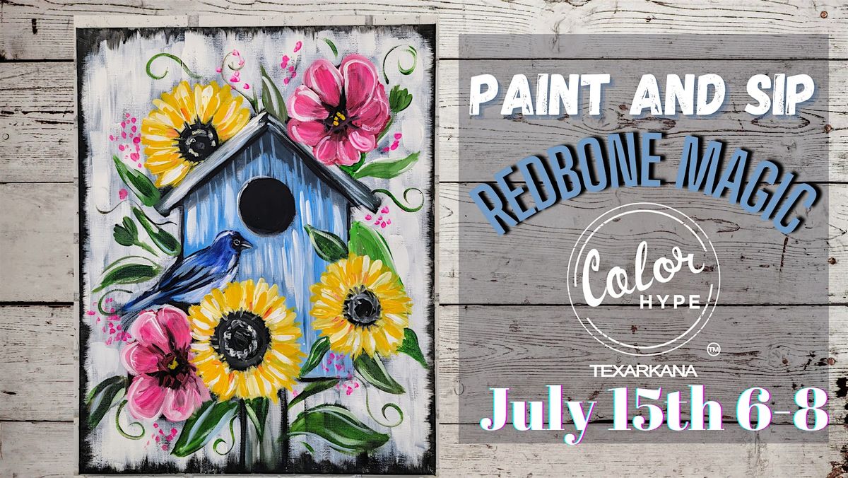 "Summer Indigo" Paint and Sip with ColorHype TXK at Redbone Magic, 15 July | Event in Texarkana