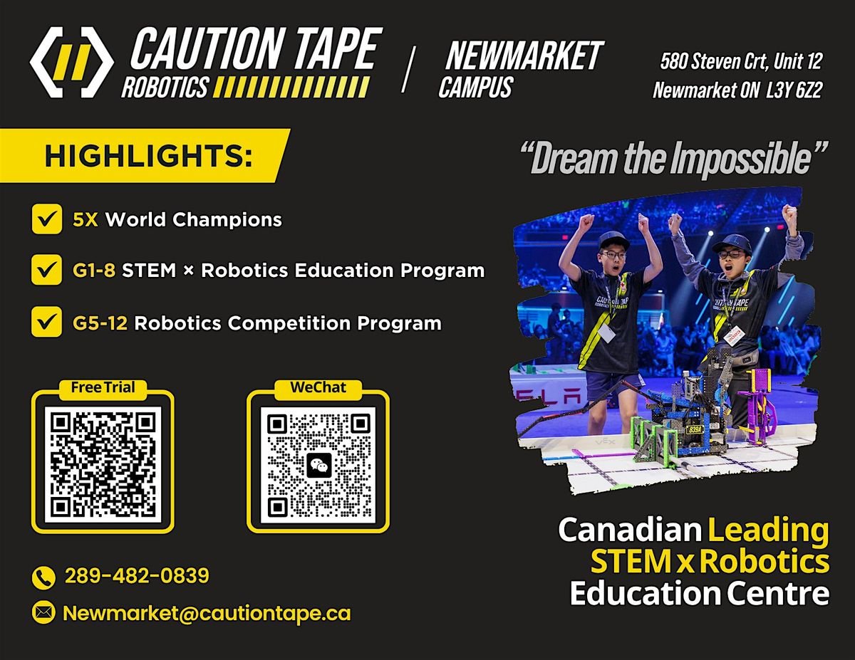 Free Robotics Trial Class & Assessment | Grades 1–8, 6 July | Event in Newmarket | AllEvents
