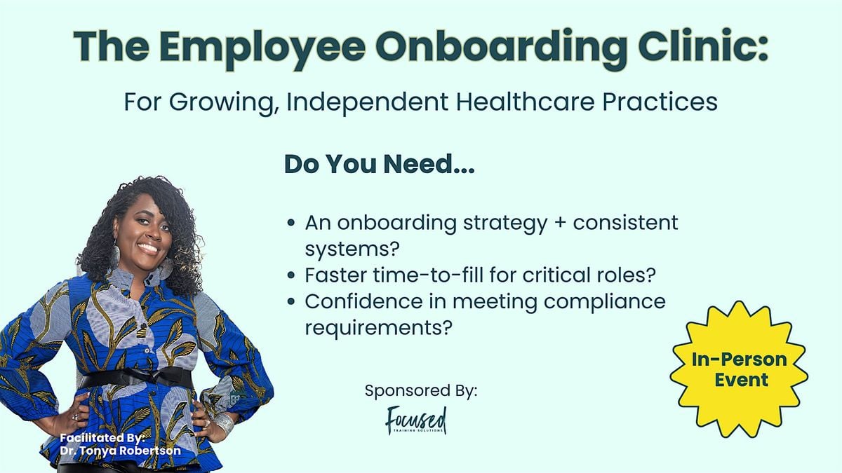 The Employee Onboarding Clinic, 28 August | Event in Bowie | AllEvents