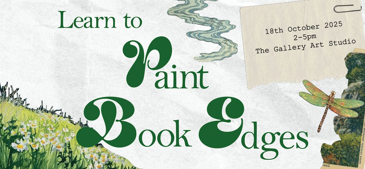Learn to Paint Book Edges, 18 October | Event in London | AllEvents