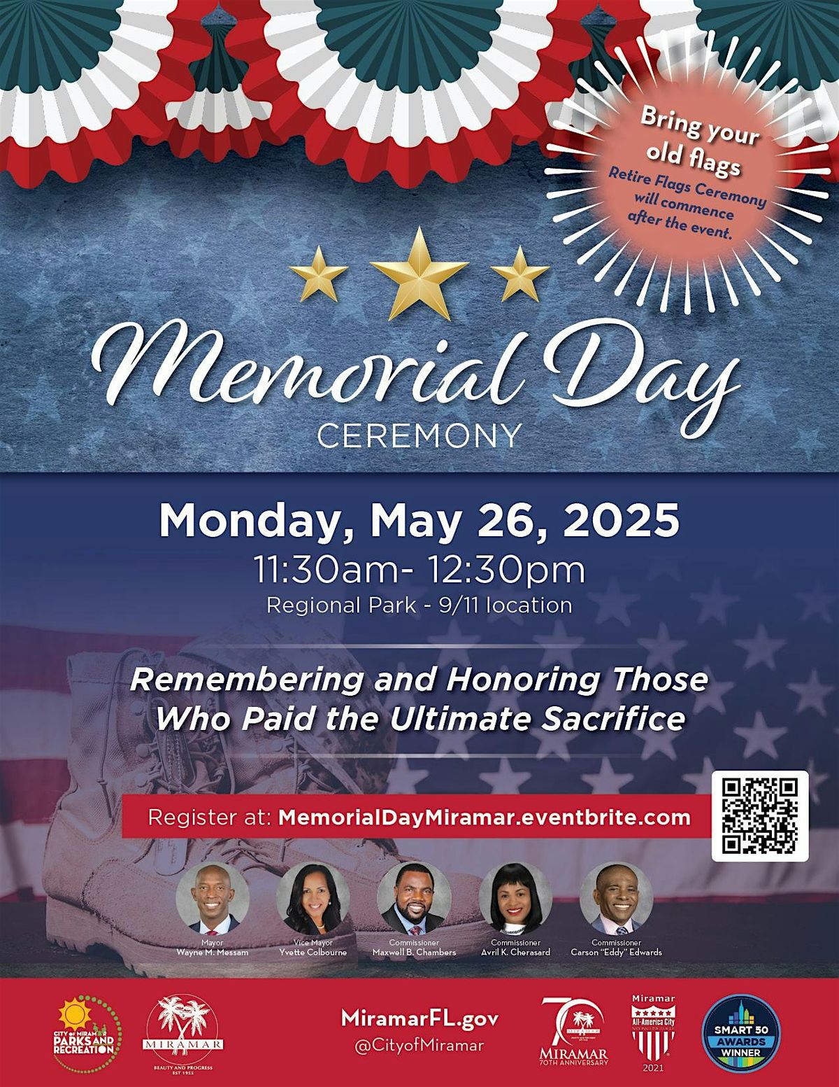 City of Miramar Memorial Day Ceremony, 26 May | Event in Miramar | AllEvents