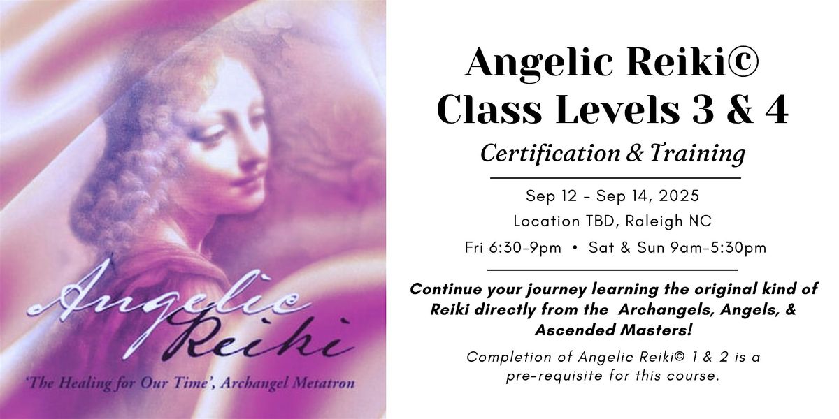 Angelic Reiki© Healing Workshop Levels 3 & 4, 12 September | AllEvents