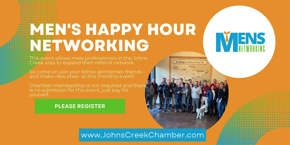 Men's Happy Hour Networking  @ Tito's Sports Bar & Grill - June 2025, 26 June | Event in Johns Creek | AllEvents