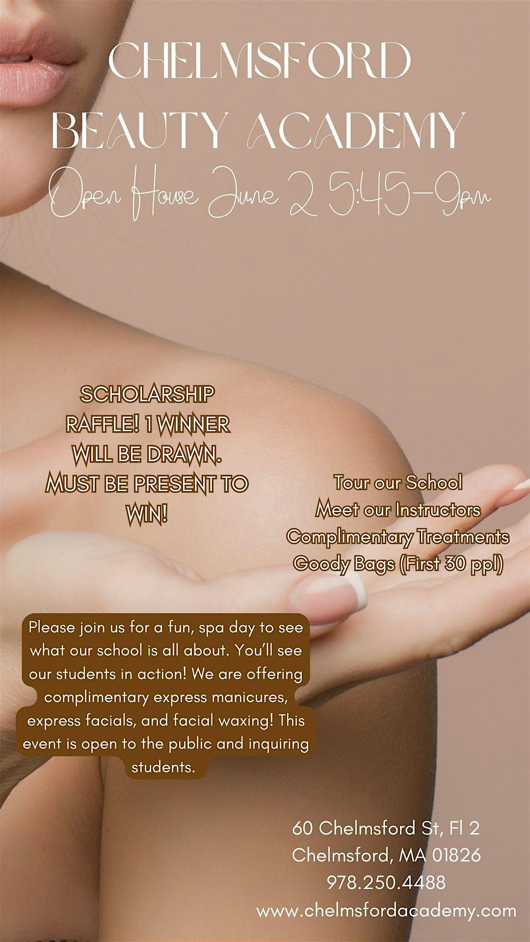 Open House at Chelmsford Beauty Academy, 2 June | Event in Chelmsford | AllEvents