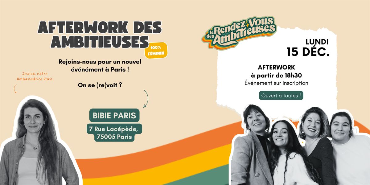 Afterwork à Paris - 100% Féminin, 15 December | Event in Paris | AllEvents