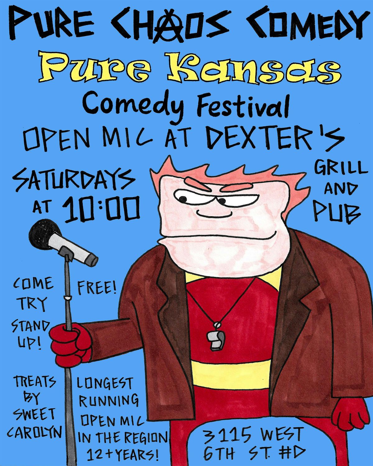PURE KANSAS Open Mic at Dexter's, 10 May | Event in Lawrence | AllEvents