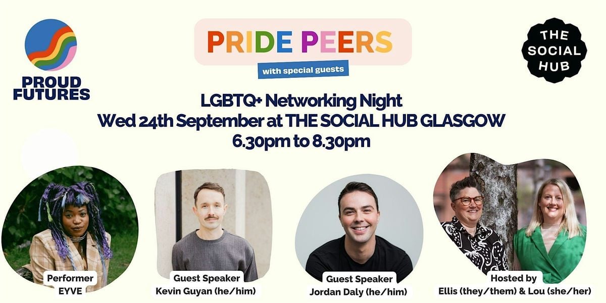 Pride Peers - LGBTQ+ Networking Event (September), 24 September | Event in Glasgow | AllEvents