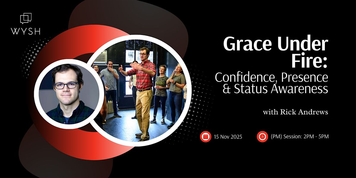 Grace Under Fire featuring Rick Andrews (PM) — Nov 15, 15 November | Event in Singapore | AllEvents